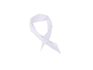 CHEFS UNIFORM - TRIANGLE NECK TIE - WHITE
