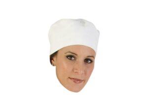 CHEFS UNIFORM - WHITE POLY COTTON BEANIE