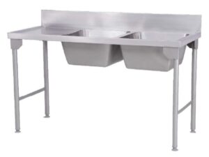 DOUBLE BOWL PREP SINK