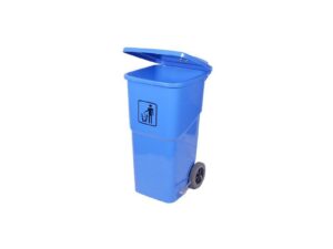 FOOT PEDAL WHEELY BIN - 120LT - BLUE
