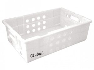 FREEZER CRATE PLASTIC - VENTED - 600 x 400 x 188mm
