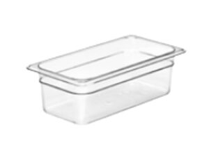 GN FOODPAN 1/3 POLYCARBONATE (CLEAR) - 100MM(D) 3.6LT