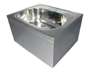 HAND WASH BASIN - SINGLE - INCLUDES SKIRT & BRACKETS