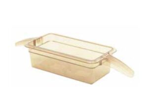 HIGH HEAT 1/3 GN PAN (AMBER) WITH DOUBLE HANDLE FOR PHU UNITS 65MM(D)