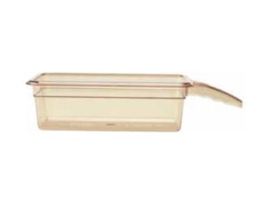 HIGH HEAT 1/3 GN PAN (AMBER) WITH SINGLE HANDLE FOR PHU UNITS 100MM(D)