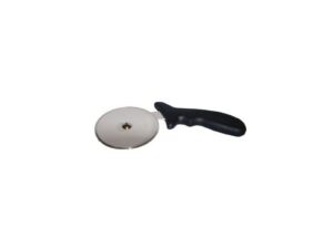 PIZZA CUTTER - BLACK PLASTIC HANDLE - 100mm
