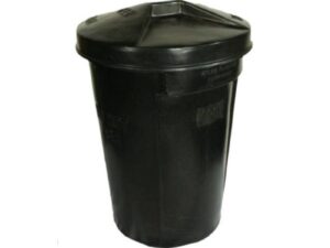 REFUSE BIN (BLACK) - 85LT