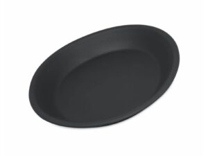 RIDGE MELAMINE COUPE PLATE SLATE