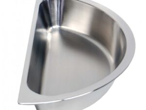 INSERT INFINITY ROUND HALF - 190x65mm (S/STEEL)