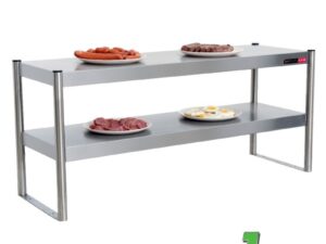 Salvadore Heated Food Display Station - 2 Light - with Heated Base