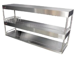STAINLESS STEEL RISER SHELF - HEATED