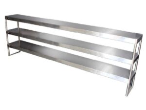 STAINLESS STEEL RISER SHELF - NEUTRAL OPEN