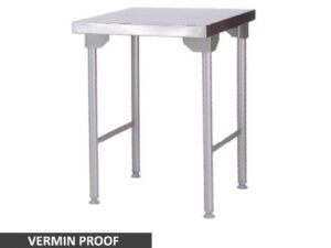 STAINLESS STEEL TABLE - PLAIN TOP