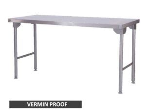 STAINLESS STEEL TABLE - PLAIN TOP